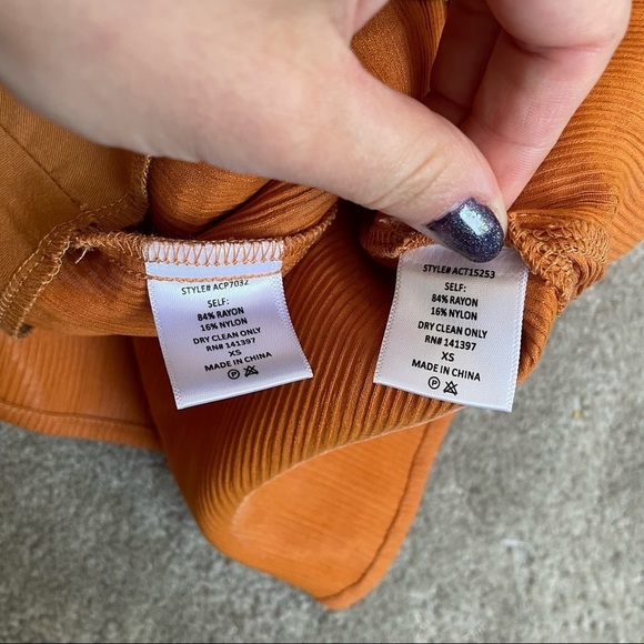 ASTR The Label Apricot Orange Asher Wide Leg Pant & Berlin Tank Top Set NWT XS - Picture 6 of 12